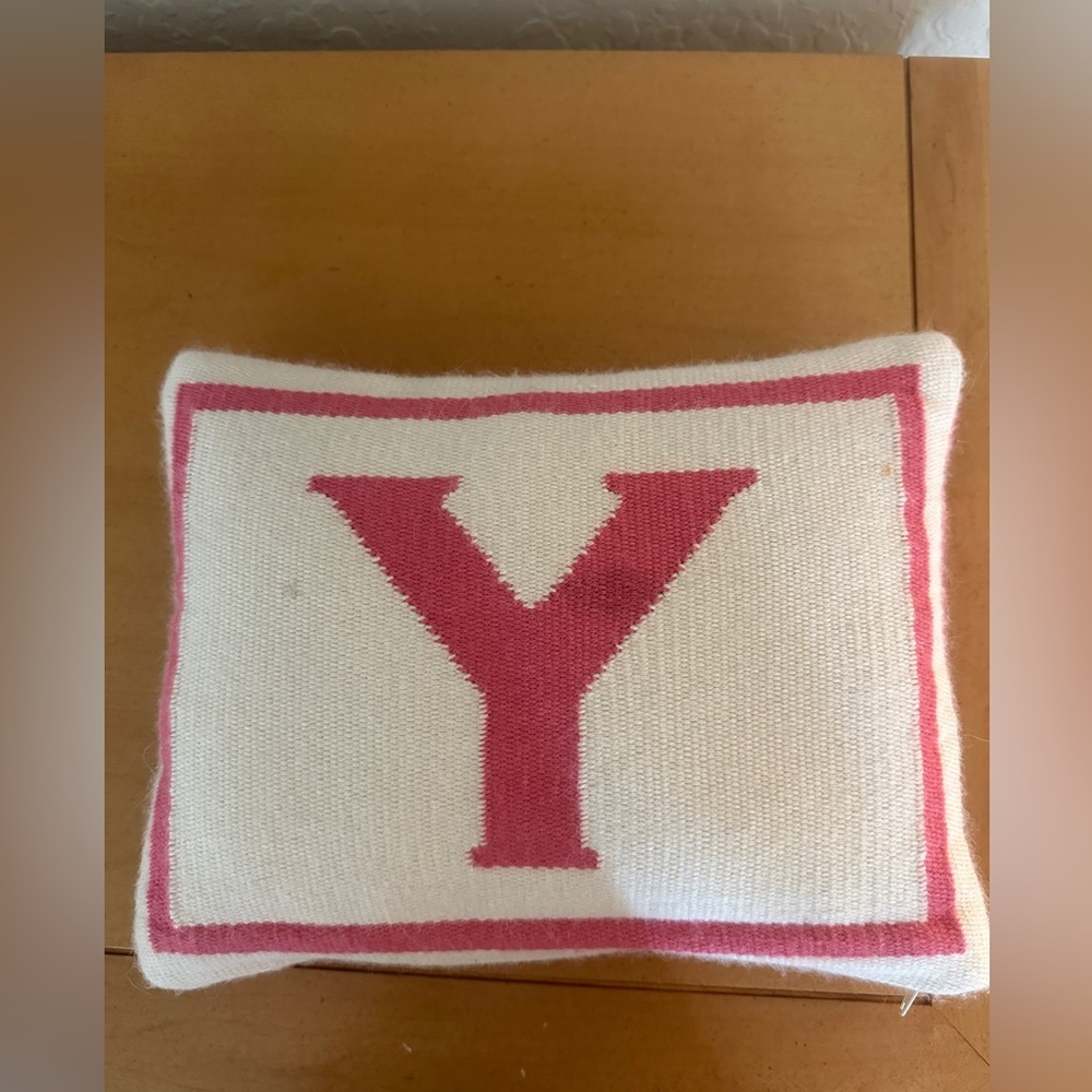Jonathan Adler Letter Y Baby Pillow